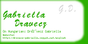 gabriella dravecz business card